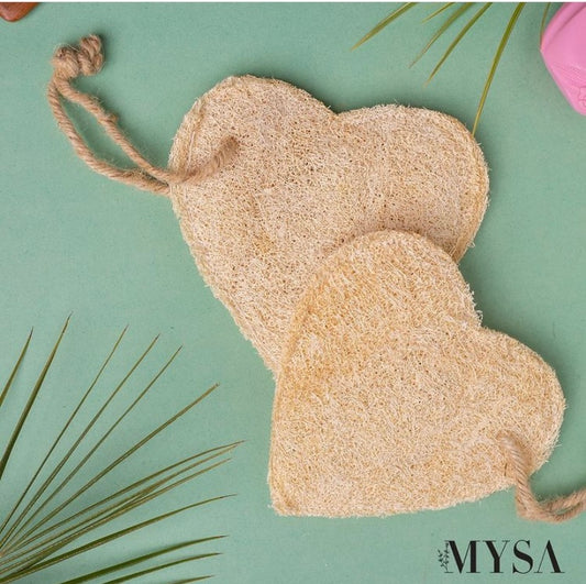 Tori Loofah Heart Shaped