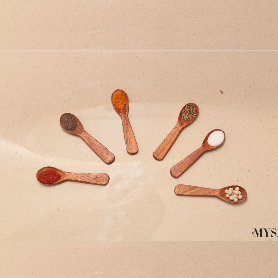Pure neem Masala spoons (Set of 6)
