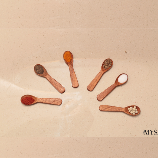 Pure neem Masala spoons (Set of 6)