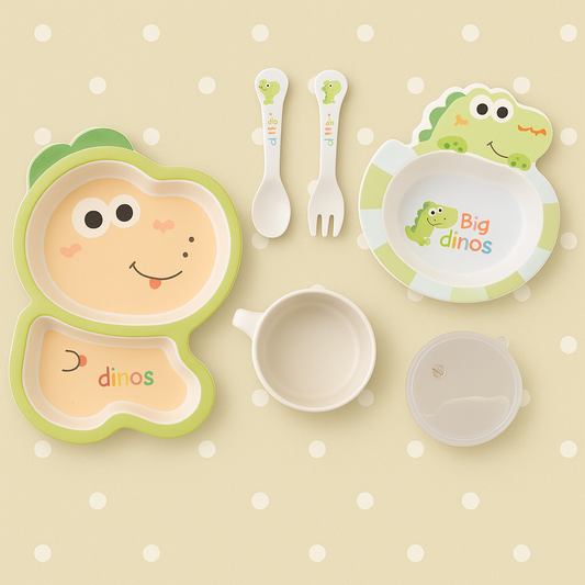 Playful Dino Bamboo Meal Kit for Kids