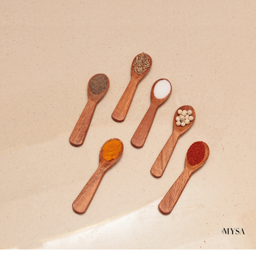 Pure neem Masala spoons (Set of 6)
