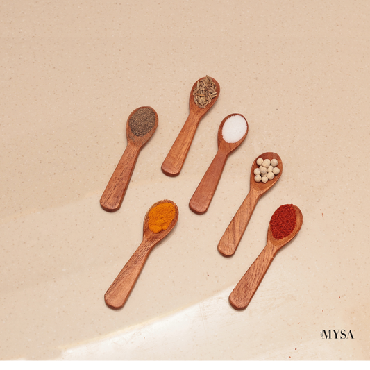 Pure neem Masala spoons (Set of 6)