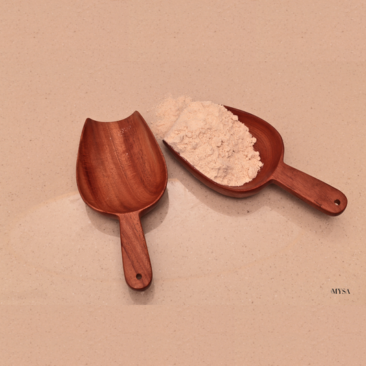 Neem wood scoop spoon
